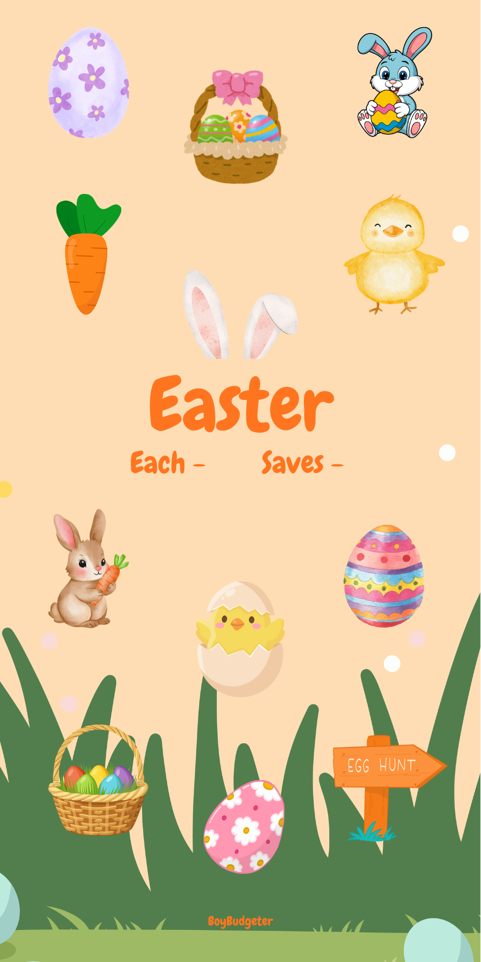 Easter Savings Challenge & Insert