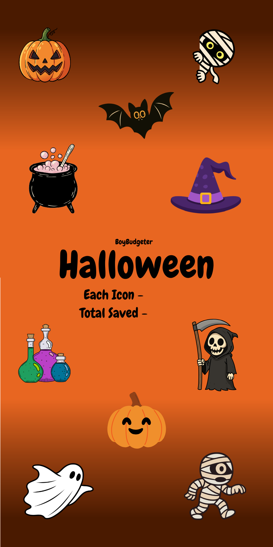 Halloween Savings Challenge & Insert