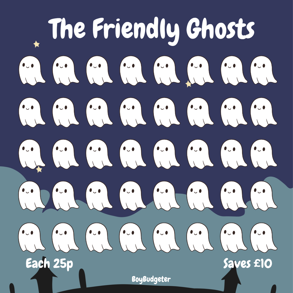 The Friendly Ghosts Mini Savings Challenge