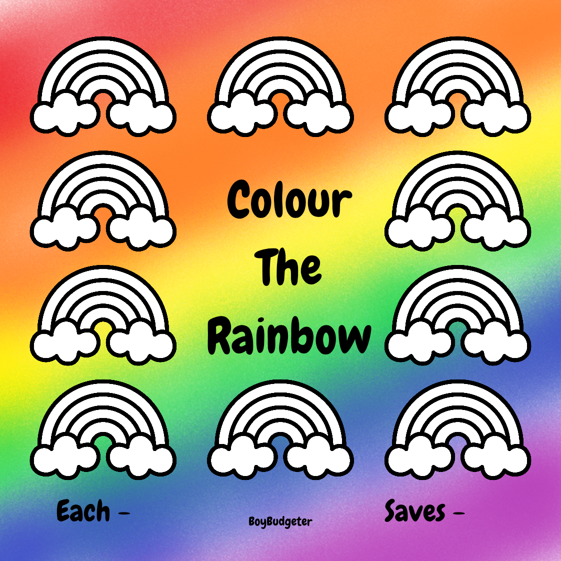 Rainbow Mini Savings Challenge