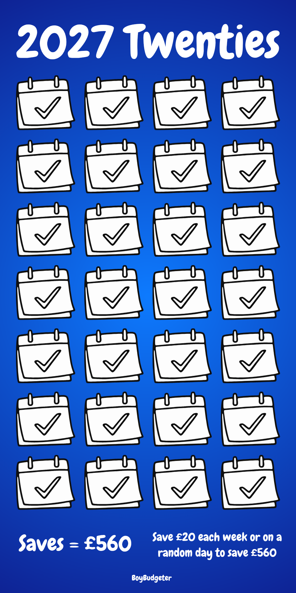 2027 Twenties Savings Challenge