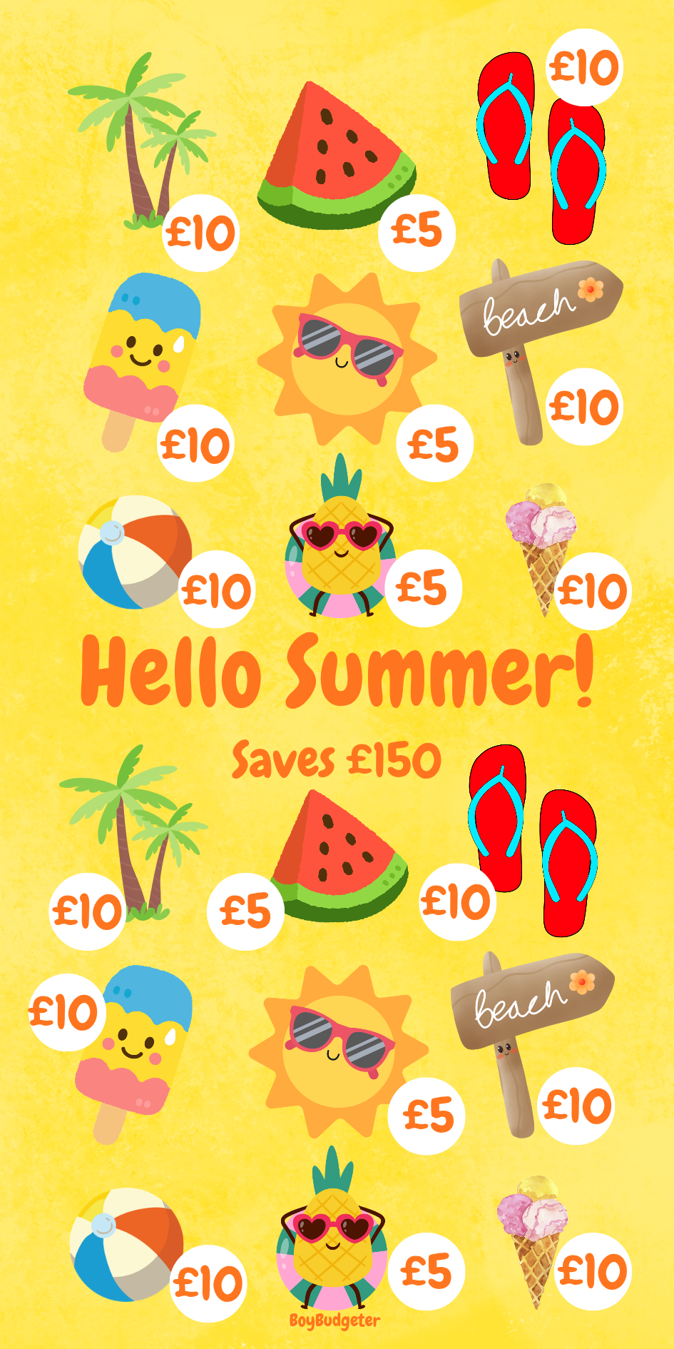 Hello Summer Savings Challenge