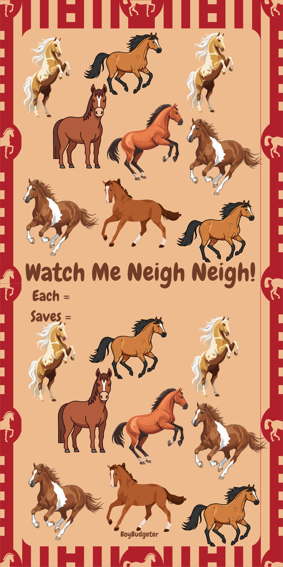 Horse Savings Challenge
