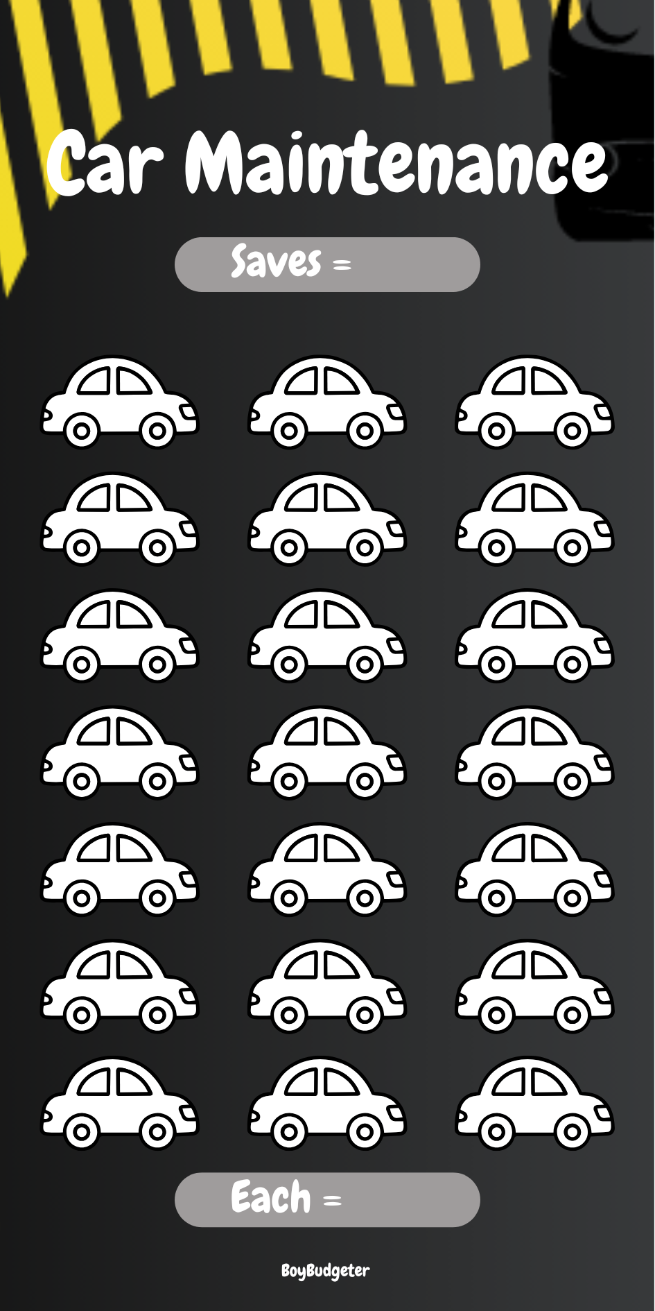 Car Maintenance Savings Challenge