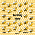 Pattern of cartoon bees on a honeycomb background with text 'Bumbling Along' and pricing information.