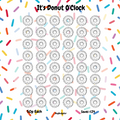 Donut themed mini savings challenge tracker - handmade laminated budgeting card
