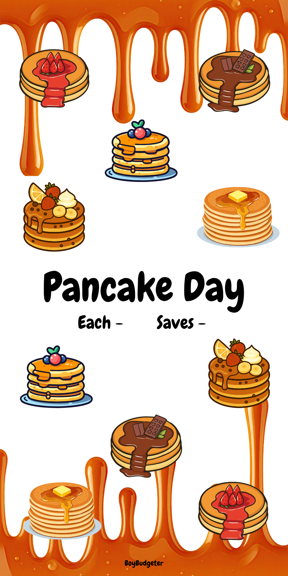 Pancake Day Savings Challenge & Insert