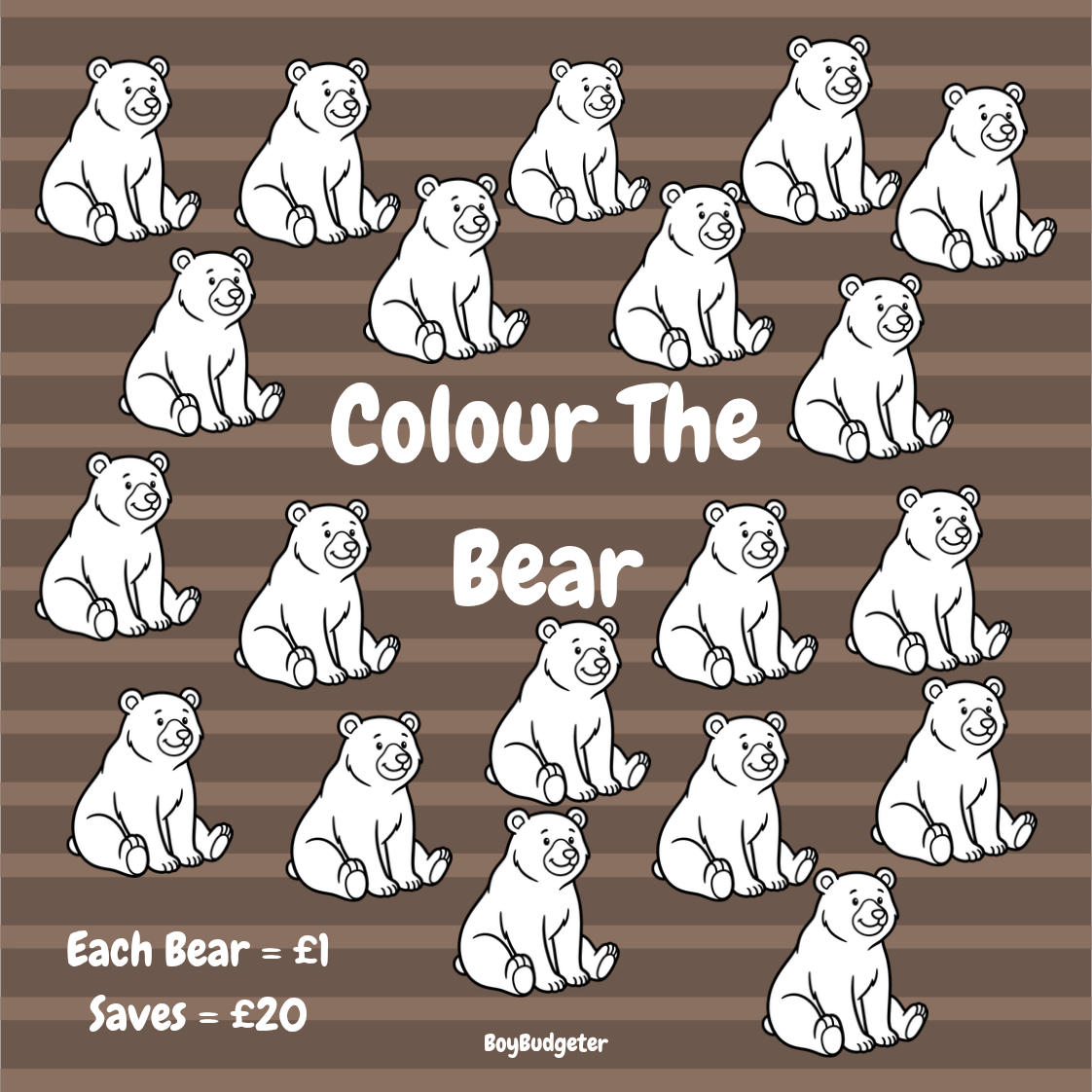 Bear Mini Savings Challenge