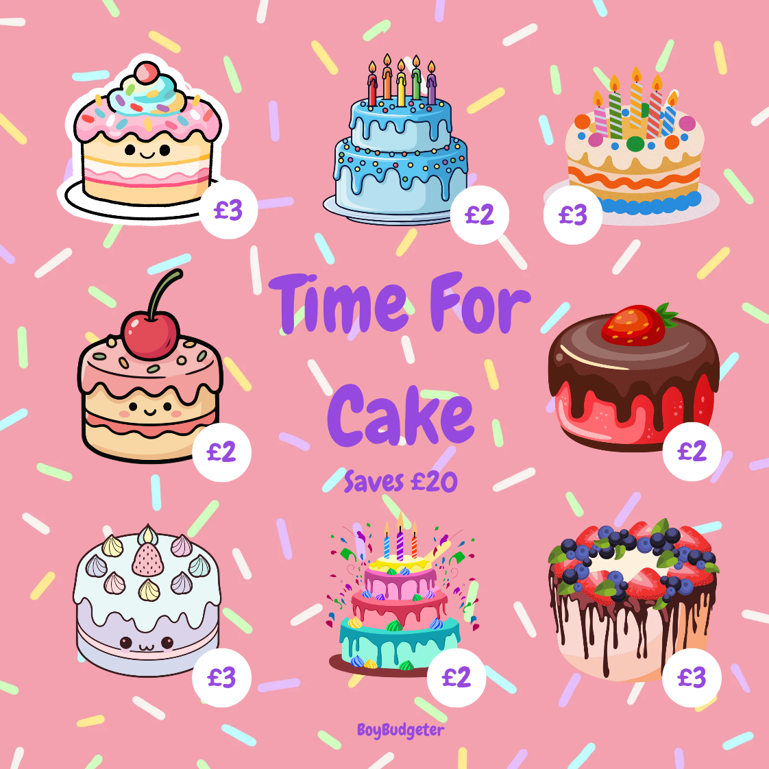 Cake Mini Savings Challenge