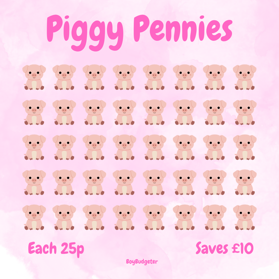 Piggy Pennies Mini Savings Challenge