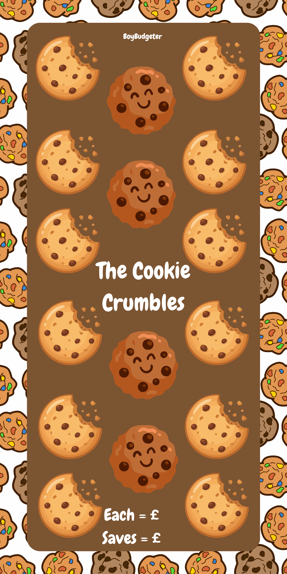 The Cookie Crumbles Saving Challenge